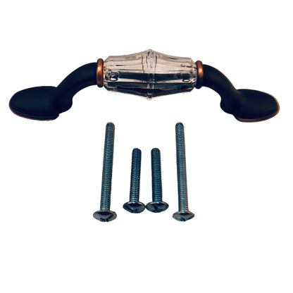 28789 - Set of Two 3" Aged Bronze Acrylic Pull (P15568V-472-C) |9-7|