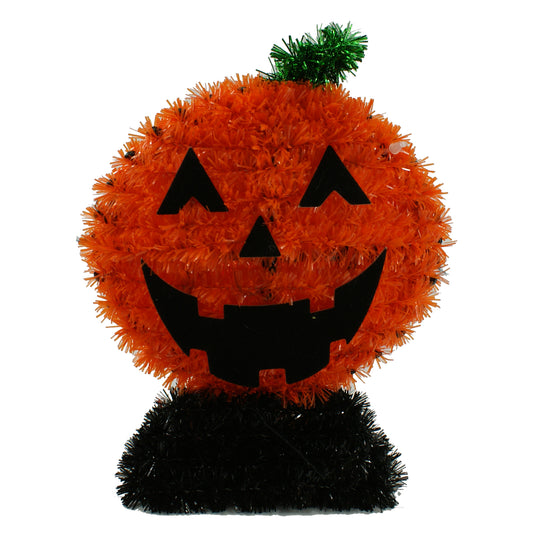 2889 - 5" Pumpkin Tinsel Decor - |Pod 2-27|