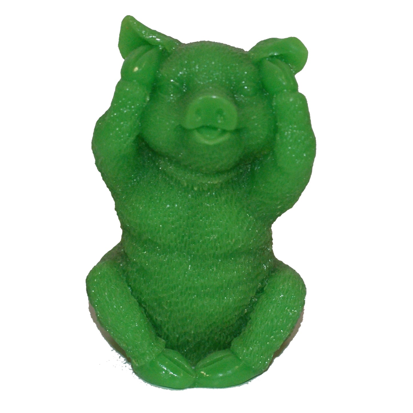 2890 - 4" Green Pig - Hear No Evil - |Z-32|