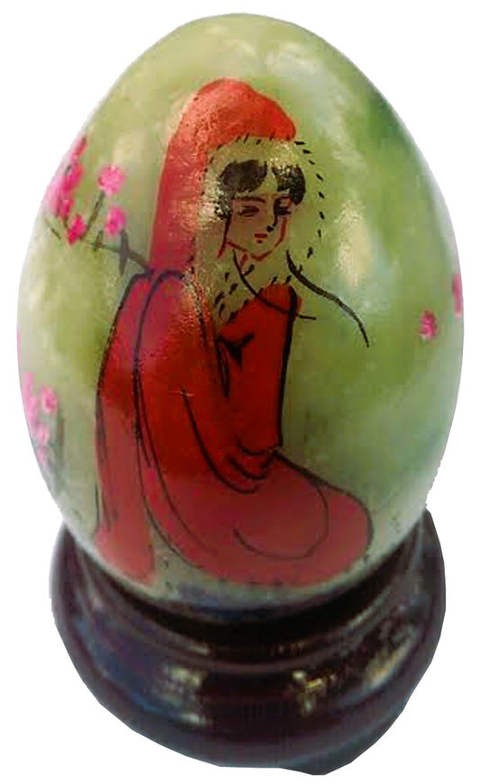 2893 - 1" Green Egg - Red Geisha - |9-7|