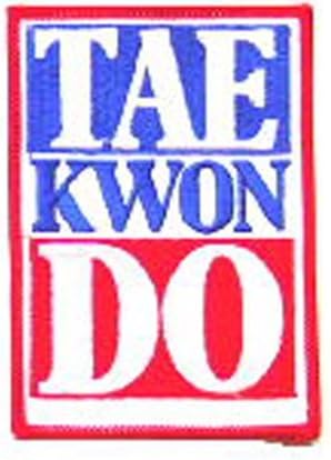 2897 - TKD Patch Red White Blue Embroidered Sew On |S-0|