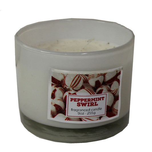 28 - Aromatherapy 9 Oz Peppermint Swirl Scented Candle for Holiday Christmas and Fall Home Decor |Scent 9|