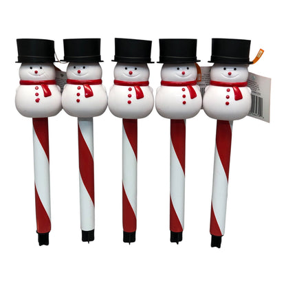 29152 - Set of 5 Snowman Solar Light Stake |Pod 2-43|