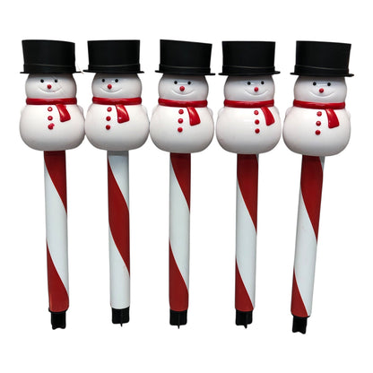 29152 - Set of 5 Snowman Solar Light Stake |Pod 2-43|