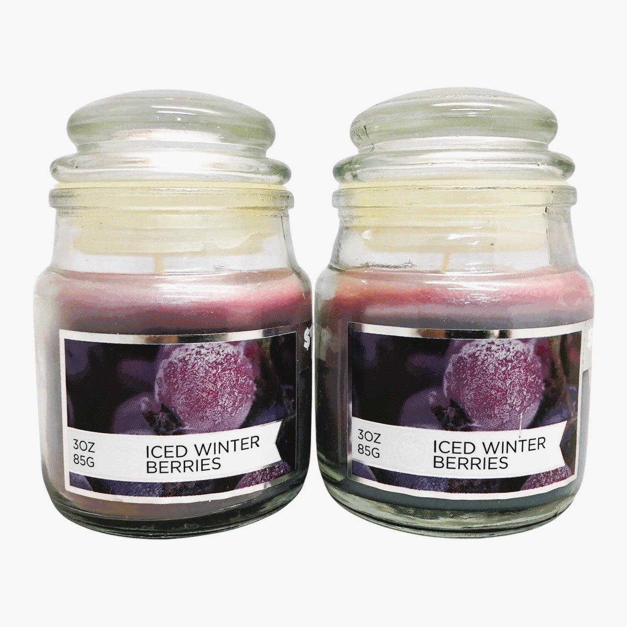 29192 - 2 Pack 3oz Iced Winter Berries Candles |Scent-13|