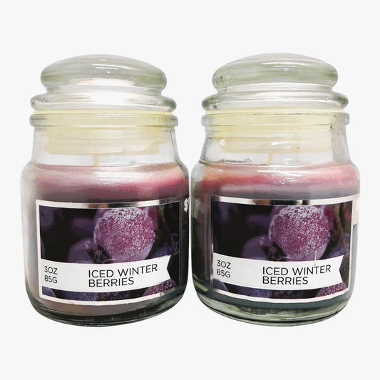 29192 - 2 Pack 3oz Iced Winter Berries Candles |Scent-13|