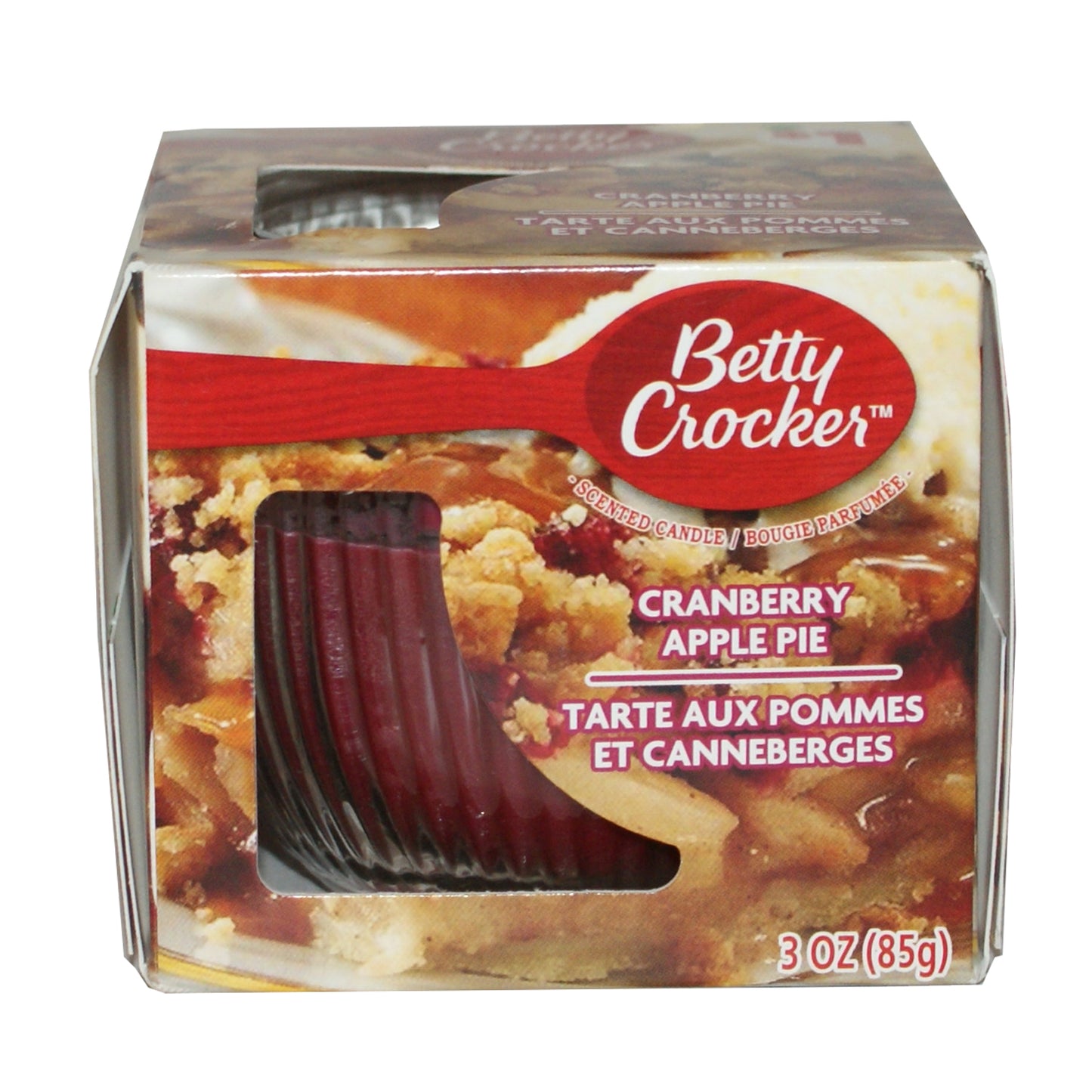 29237 - Fall Scented Betty Crocker 3 oz Cranberry Apple Pie Jar Candle |SCENT 25|