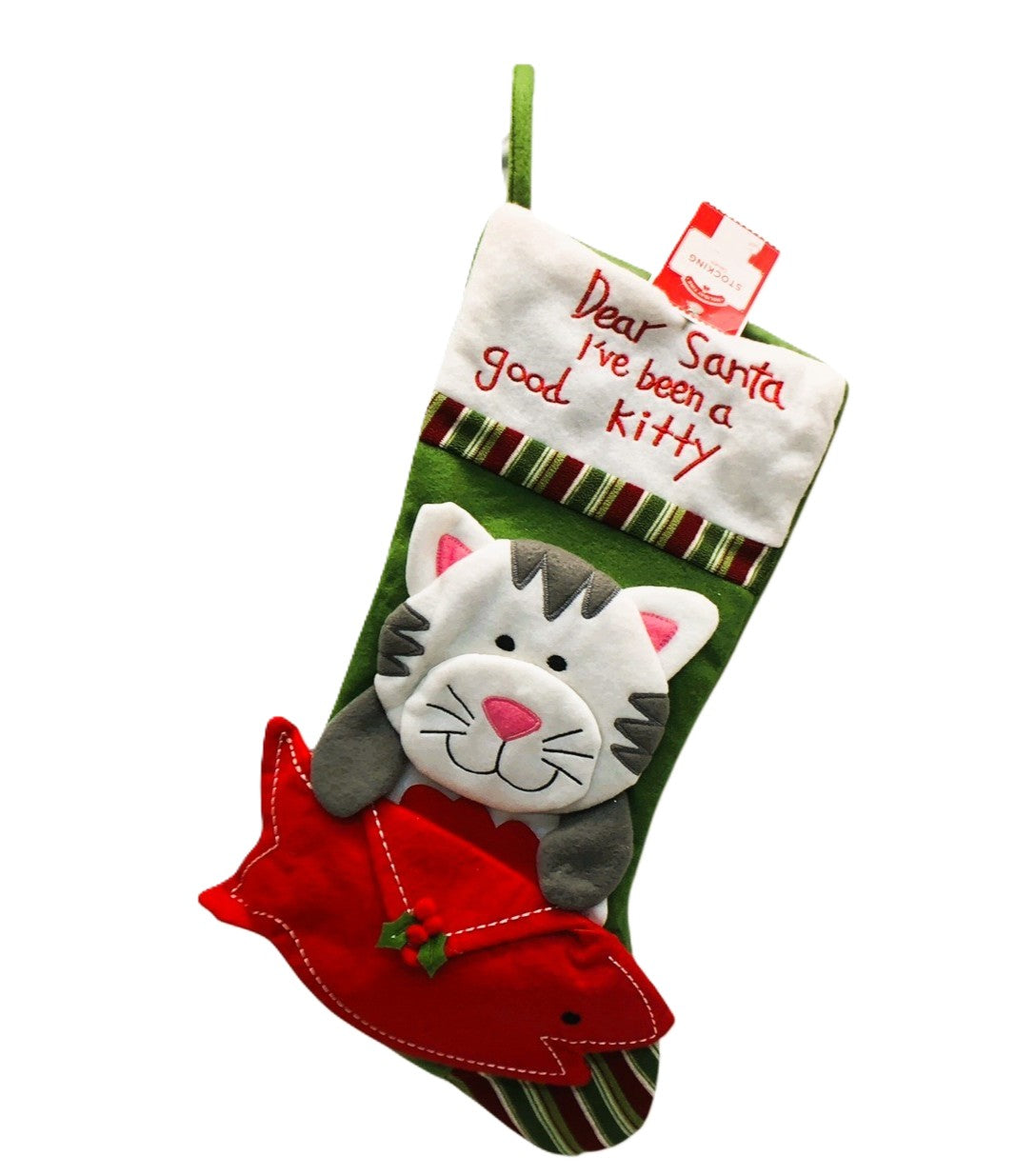29264 - I've Been a Good Kitty 17-Inch Christmas Stocking |Pod 2-50|