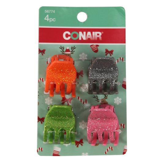 2934 - Two Packs of Conair Colorful 4 pc Hair Clips - |BA-21|