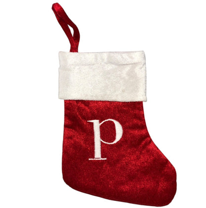 29392 - Mini Monogram Initial “p” Christmas Stocking |Pod 2-49|