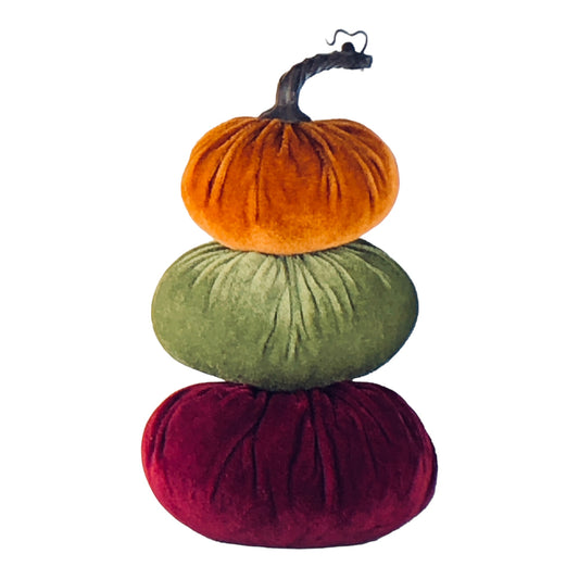 29414 - Velvet Pumpkin Stack 9" |TBD|