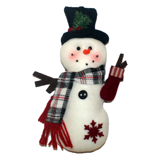 29417 - 9" Plush Snowman Ornament - |Pod 2-10|