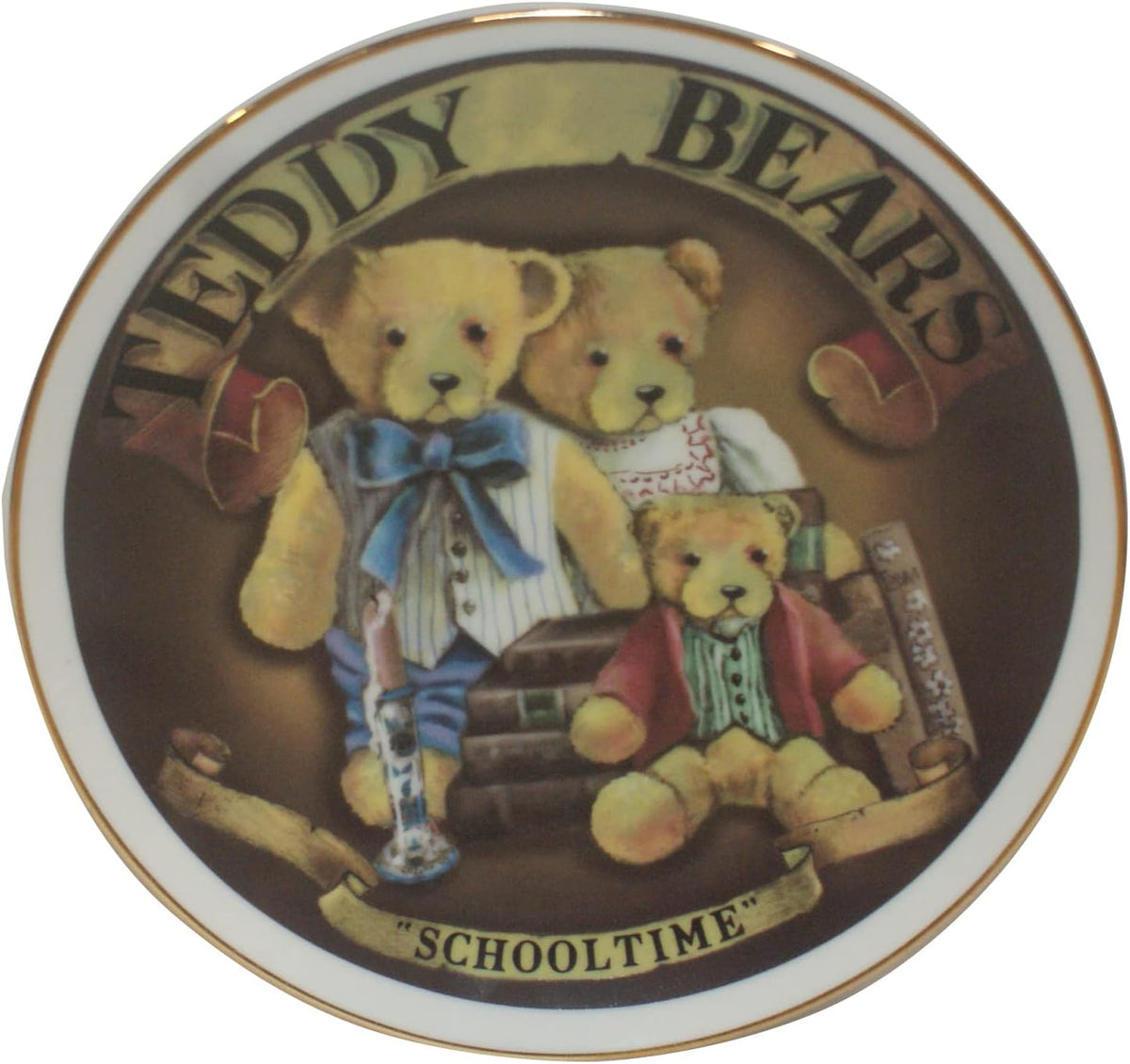 29439 - 8" Teddy Bears School Time Plate |10-15|