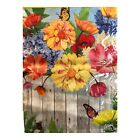 29457 - Vibrant Flowered Fence Garden Flag for Outdoor Garden Decoration |H-33|