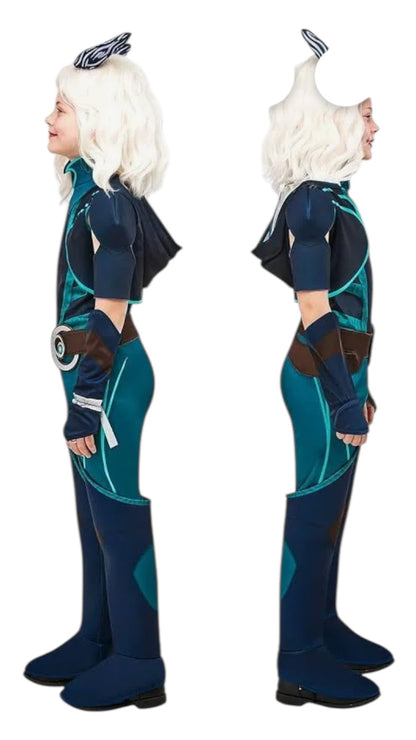 29477 -Medium Girl's Dragon Prince Rayla Complete Costume Set for Fans