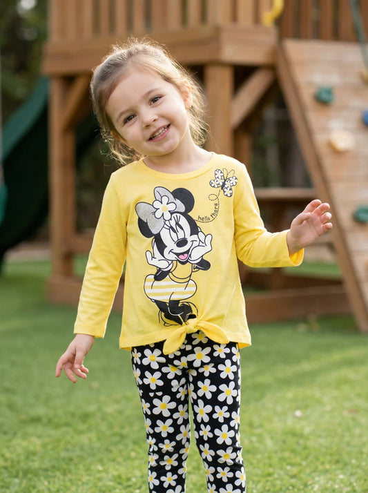 2953 - Child Minnie Yellow Daisies Outfit |BHB-14|