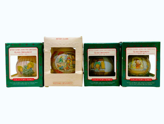 29567 - Elegant Betsey Clark Set of 4 Holiday Christmas Ornaments for Tree and Home Decorations |POD 1-70|