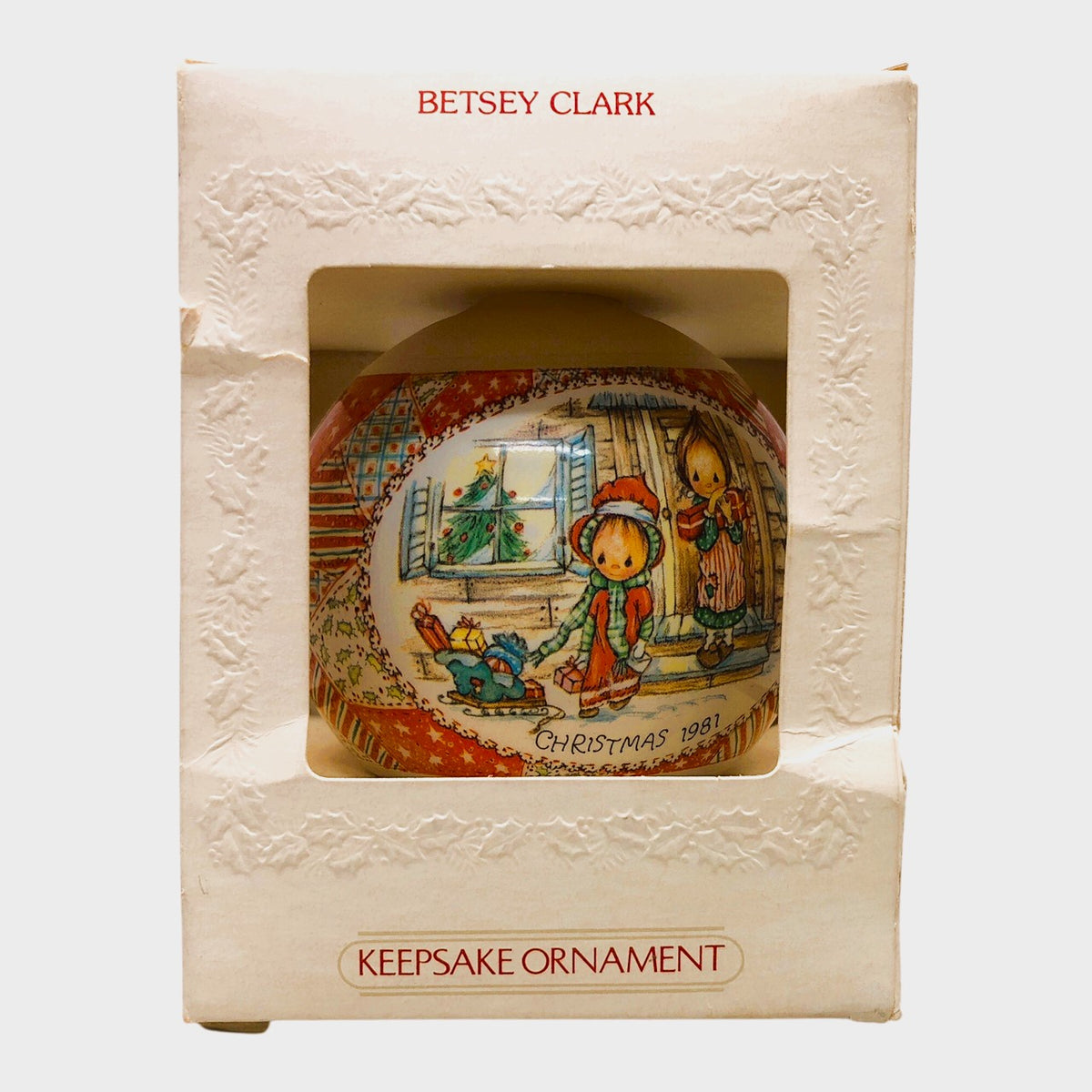 29567 - Elegant Betsey Clark Set of 4 Holiday Christmas Ornaments for Tree and Home Decorations |POD 1-70|
