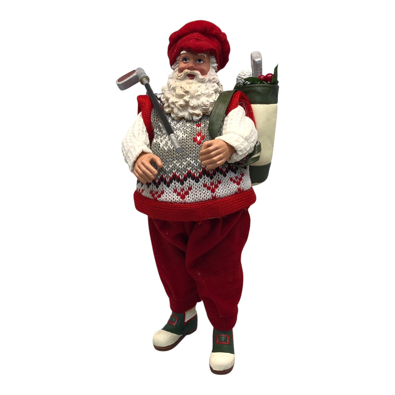 29649 - 9" Golfer Santa Figurine |Pod 2-44|