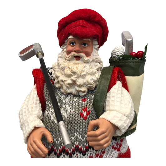 29649 - 9" Golfer Santa Figurine |Pod 2-44|