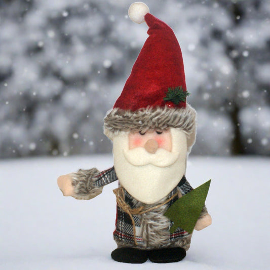 29814 - 13" Plush Santa Ornament |Pod 2-10|