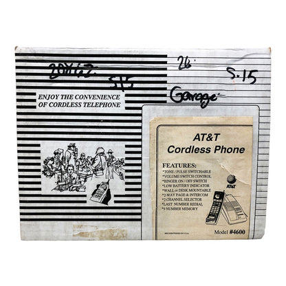 20862 - AT&T Advanced Cordless Landline Phone Model 460 |S-15|