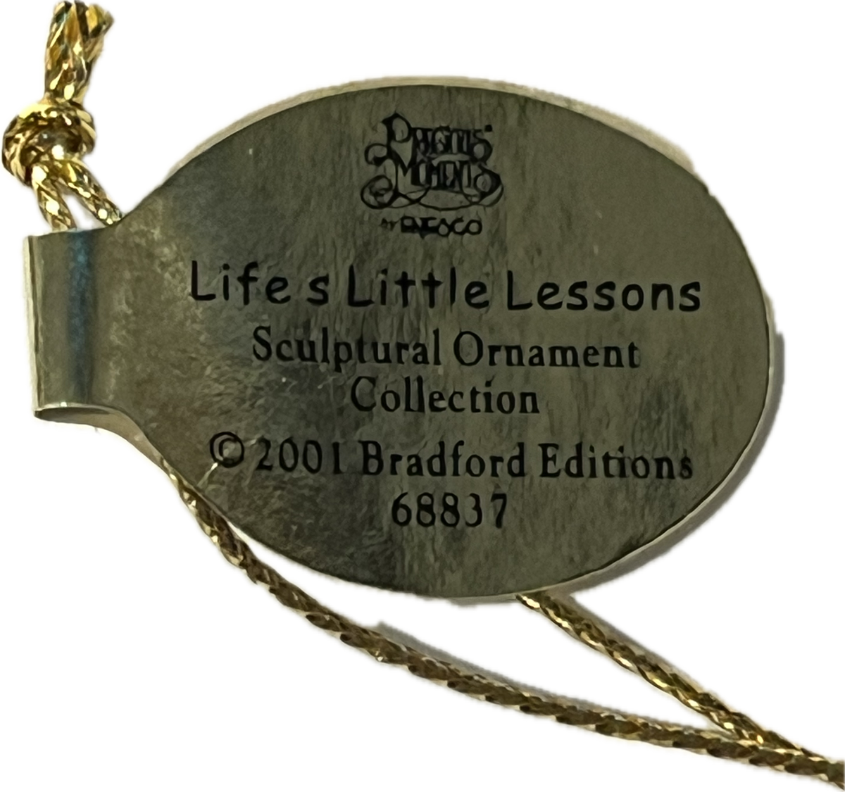 29884 - Precious Moments Life's Little Lessons - Friendship Is Like A Song in Your Heart Ornament - 68837 - |H-29|