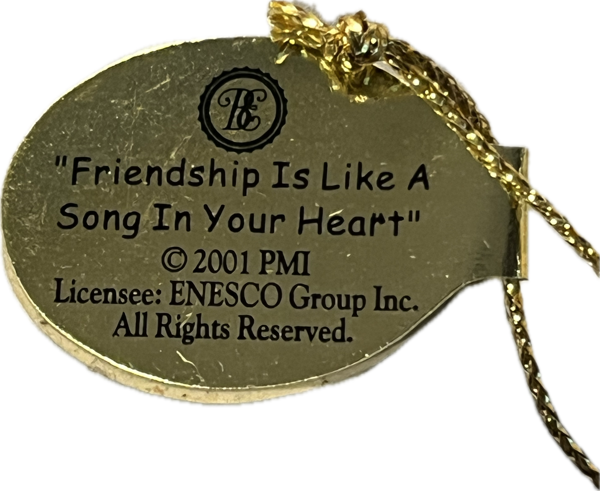 29884 - Precious Moments Life's Little Lessons - Friendship Is Like A Song in Your Heart Ornament - 68837 - |H-29|