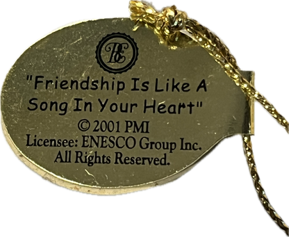 29884 - Precious Moments Life's Little Lessons - Friendship Is Like A Song in Your Heart Ornament - 68837 - |H-29|