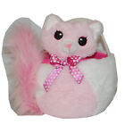 29994 - Soft And Cuddly Pink Kitten Plush Easter Basket In Large Size For Easter Gifts |H-36|