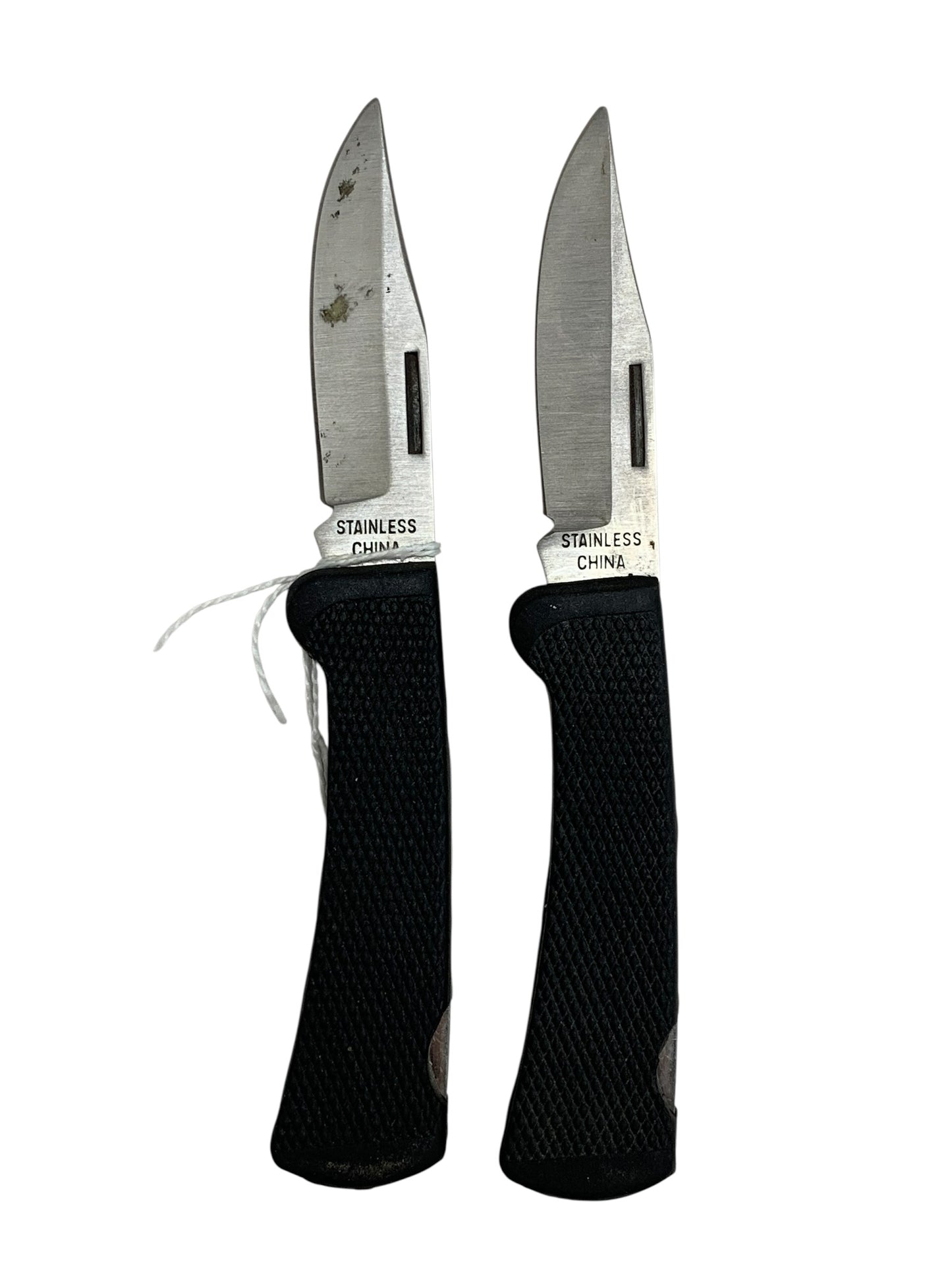 16305 - 2 Pack Black Handled Pocket Knife 6" |94|