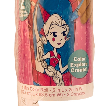 30099 - Set of 8 Mini Color Roll Princess - Colors Included 5" |2-20|