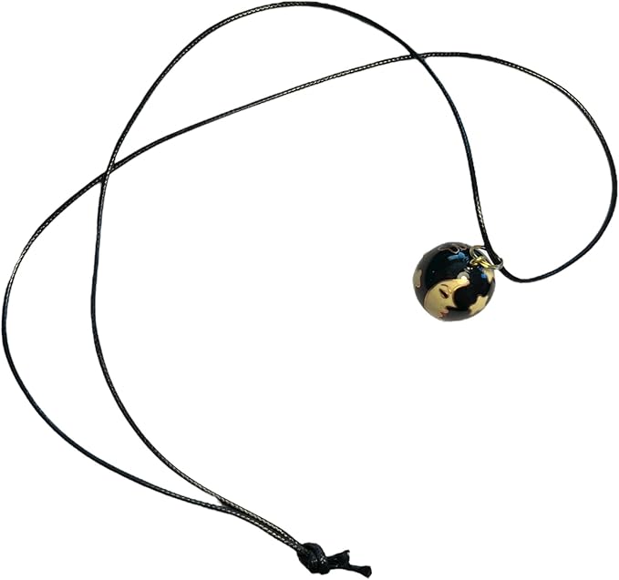 30177 - Moon & Stars Chime Ball Necklace - |Store|