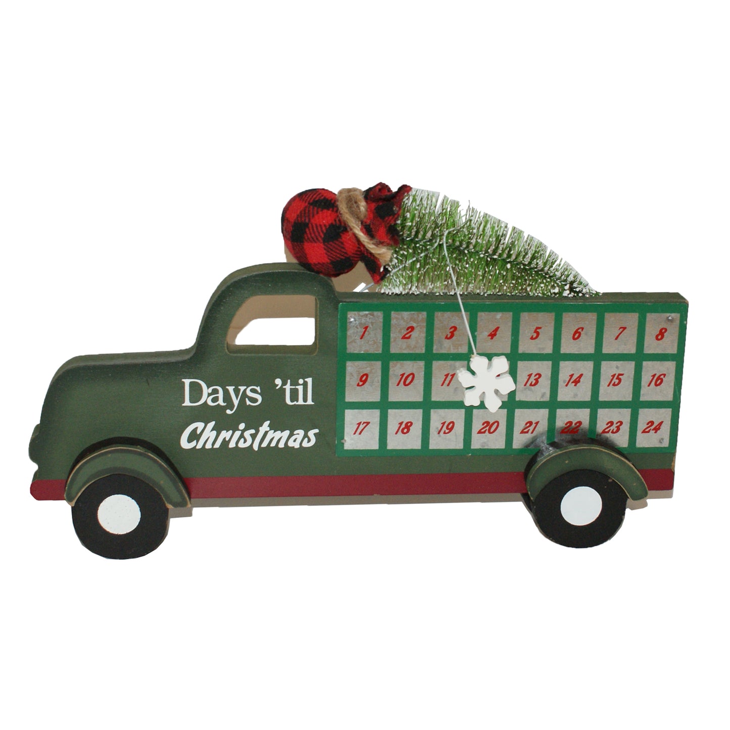 30181 - Green Truck 13" Christmas Countdown |Pod 2-59|
