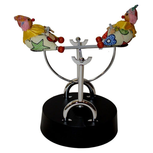 302 - 2 Clowns on Seesaw Magnetic Sculpture - |X-26|