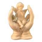 30328 - 4.5" White Cherub in Hands - [H-57]
