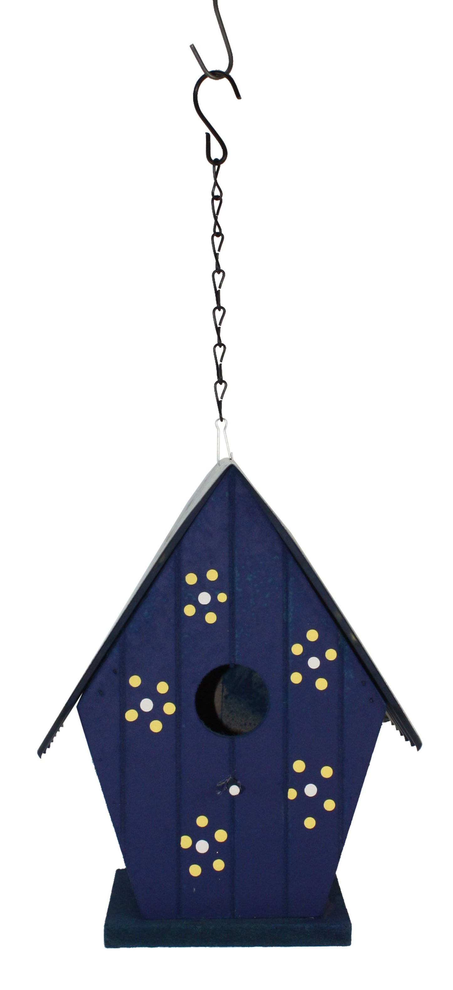 3033 - Blue Birdhouse With Flowers |17-26|