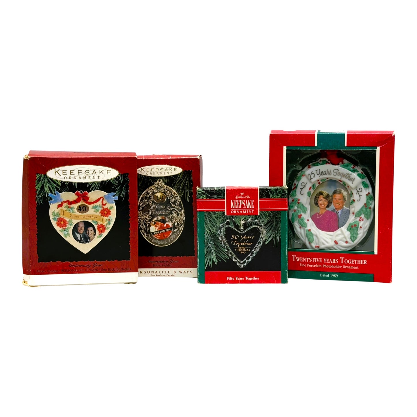 3046 - Set of 4 Hallmark Keepsake Together Through the Years Christmas Ornament |Pod 1-66|