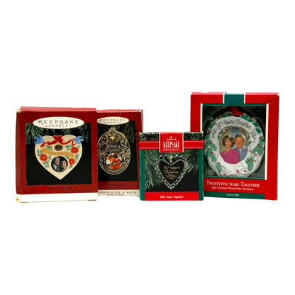 3046 - Set of 4 Hallmark Keepsake Together Through the Years Christmas Ornament |Pod 1-66|