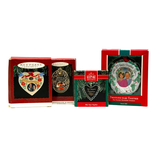 3046 - Set of 4 Hallmark Keepsake Together Through the Years Christmas Ornament |Pod 1-66|