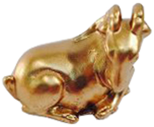 3052 - 2" Gold Zodiac Ram - |2-17|