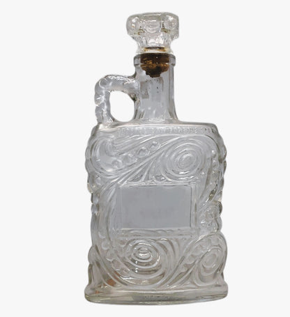 30586 - 11 Inch Fancy Glass Bottle With Stopper [9-14]