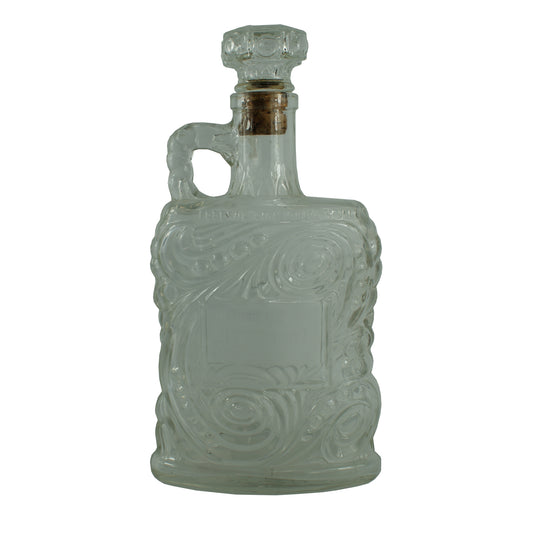 30586 - 11 Inch Fancy Glass Bottle With Stopper [9-14]
