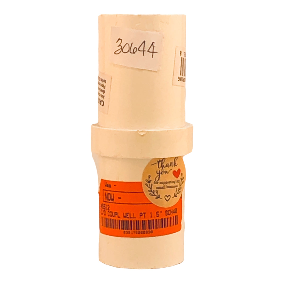 30644 - 1.5" Flush Inside Coupling PVC |<TBD>|