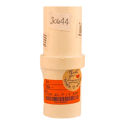 30644 - 1.5" Flush Inside Coupling PVC |<TBD>|