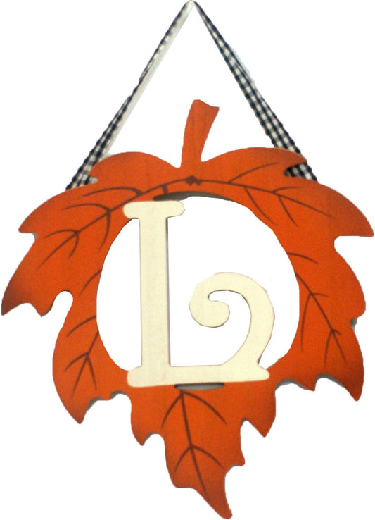 30678 - Wood Fall Leaf Letter L