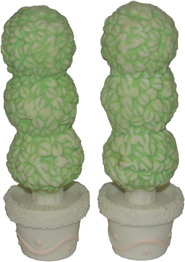 30682 - Set of Two 4-Inch Miniature 3-Ball Topiary Trees |3-20|