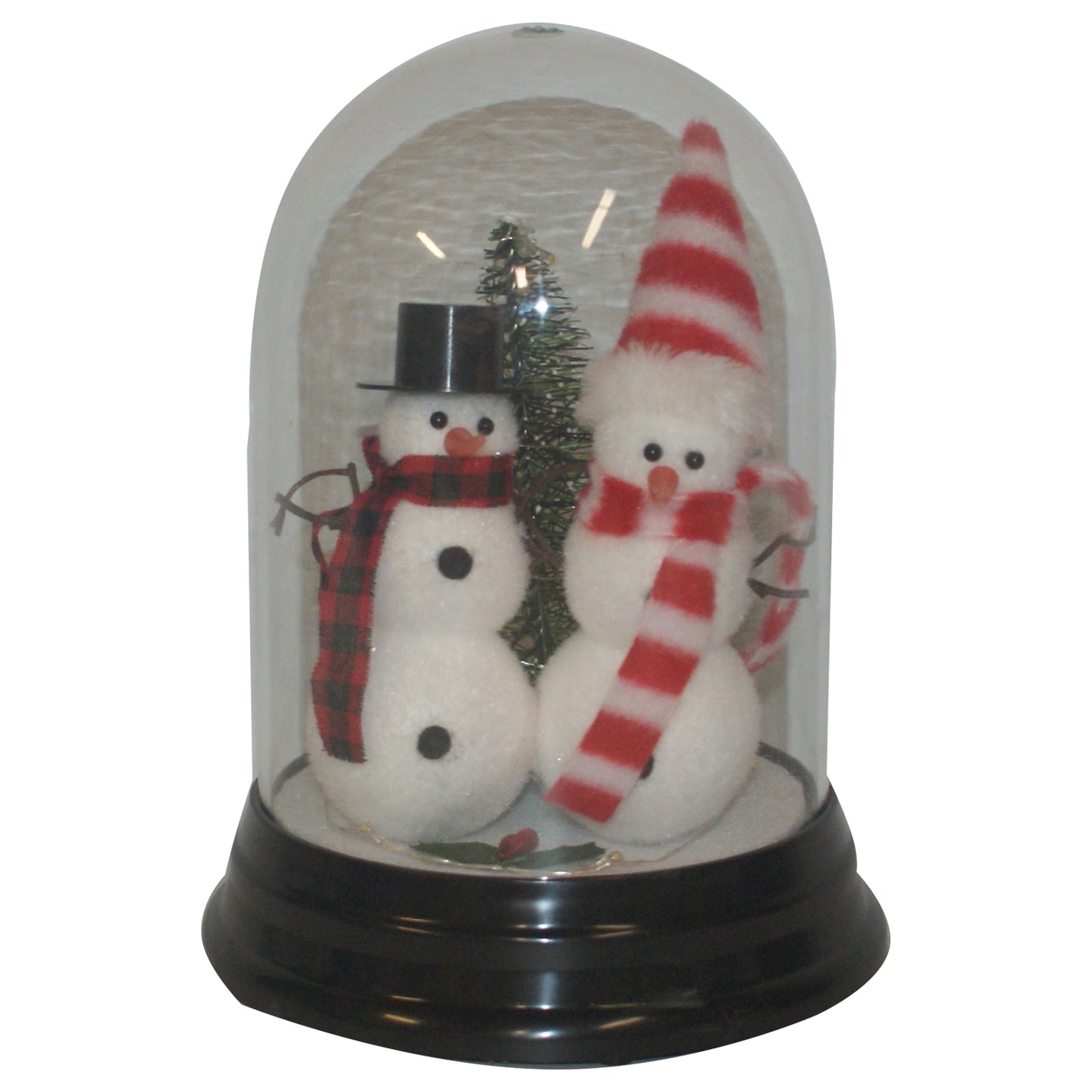 30715 - Lighted Snowmen In Globe 8" |Pod 1-24|