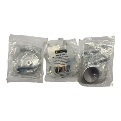 31009 - Set of Three 1.5" Concave Round Knob Chrome P65015H-CHR-C |5-6|