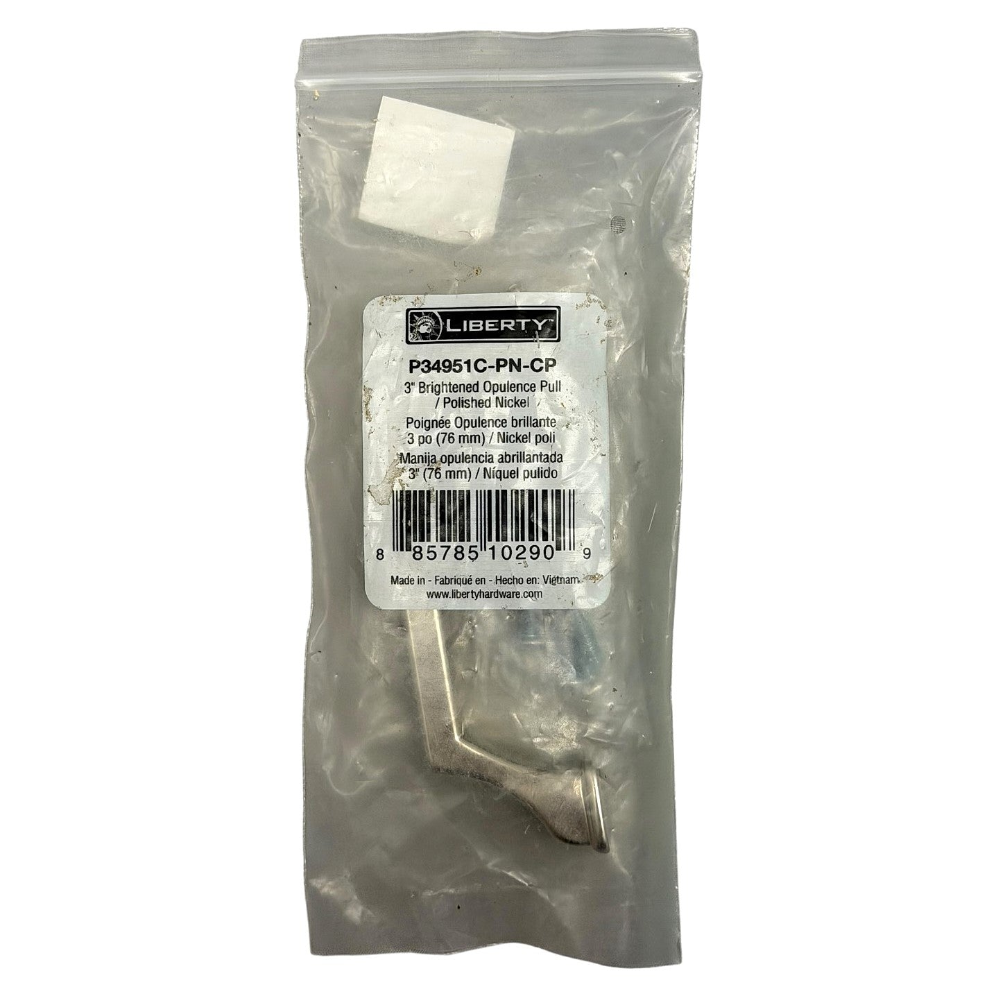 31013 - 3" Bright Opulence Pull Polished P34951C-PN-CP |11-12|